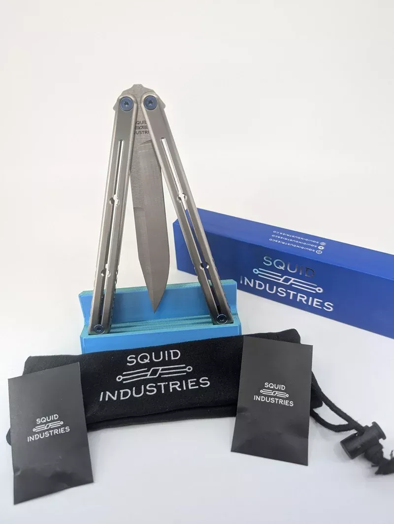 *Consignment* Squid Industries Ti Krake Raken Live Blade Balisong