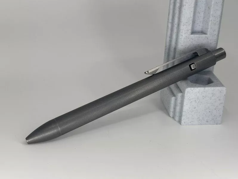 *Consignment* Tactile Turn Stonewash Titanium Side-Click Short Ballpoint Pen