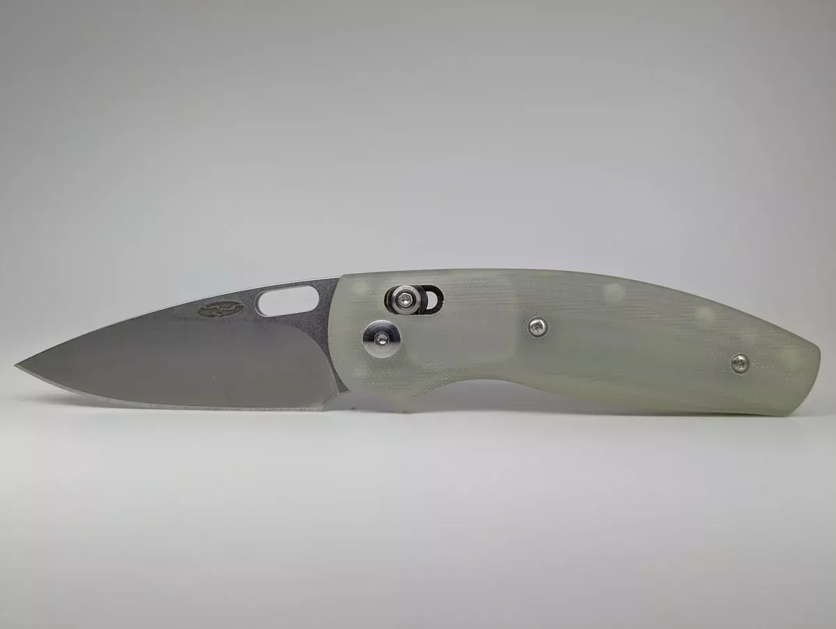 *Consignment* Three Rivers Manufacturing Bulldog Jade G-10 Crossbar Lock Folding Knife