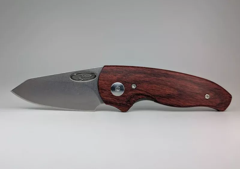*Consignment* Three Rivers Manufacturing Nerd Rosewood Tek-Wood Linerlock Folding Knife