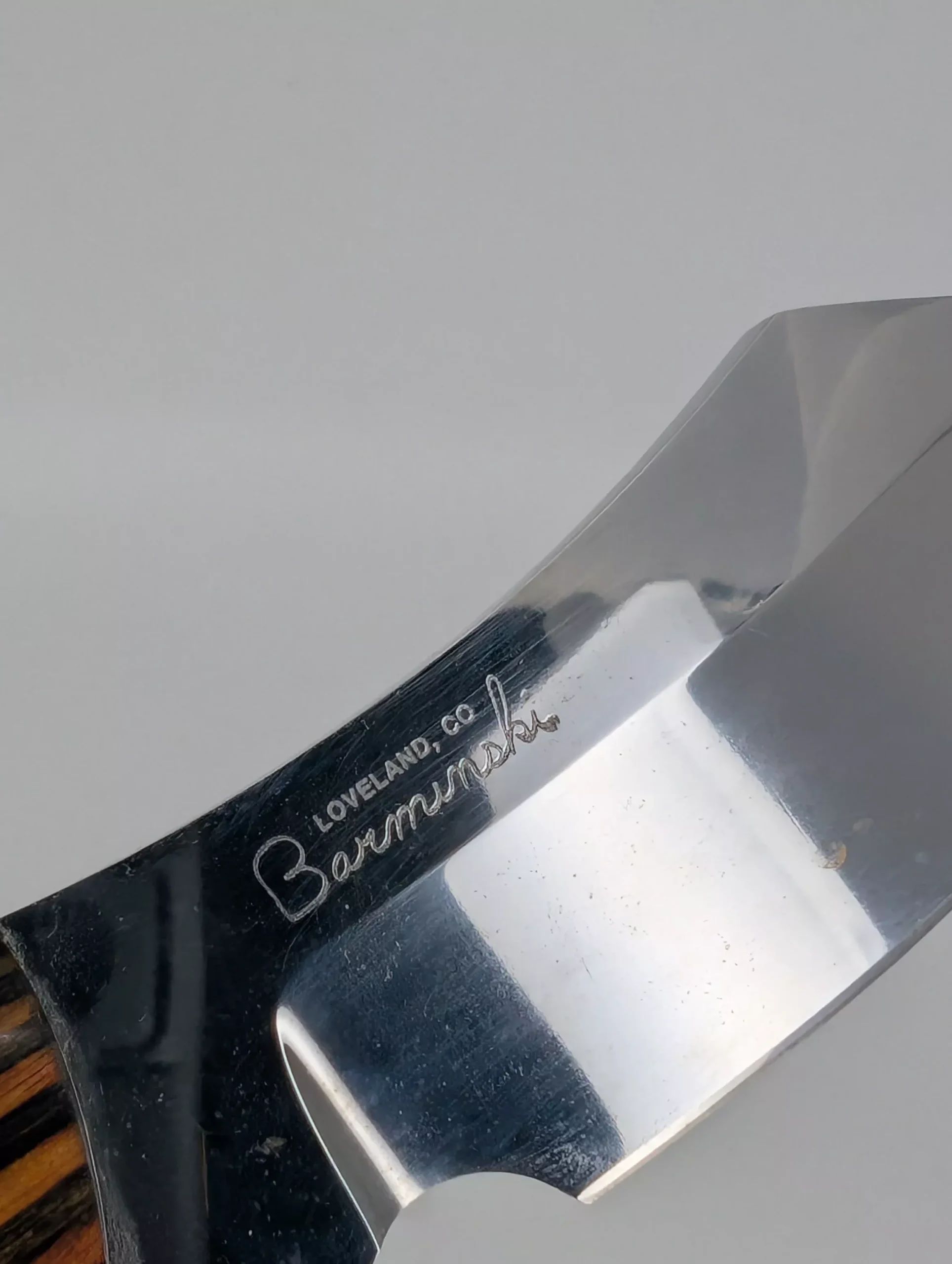 *Consignment* Tom Barminski 6″ Fixed Blade Knife w/ Sheath