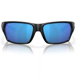 Costa Men's Tailfin - Matte Black - Blue Mirror - 580G - Polarized Glass