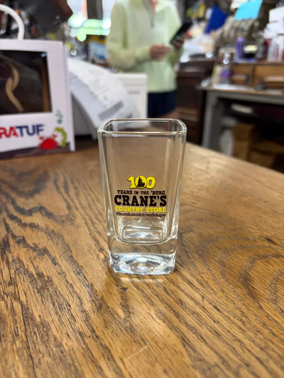 Crane’s 100 Years in the ‘Burg Shot Glass