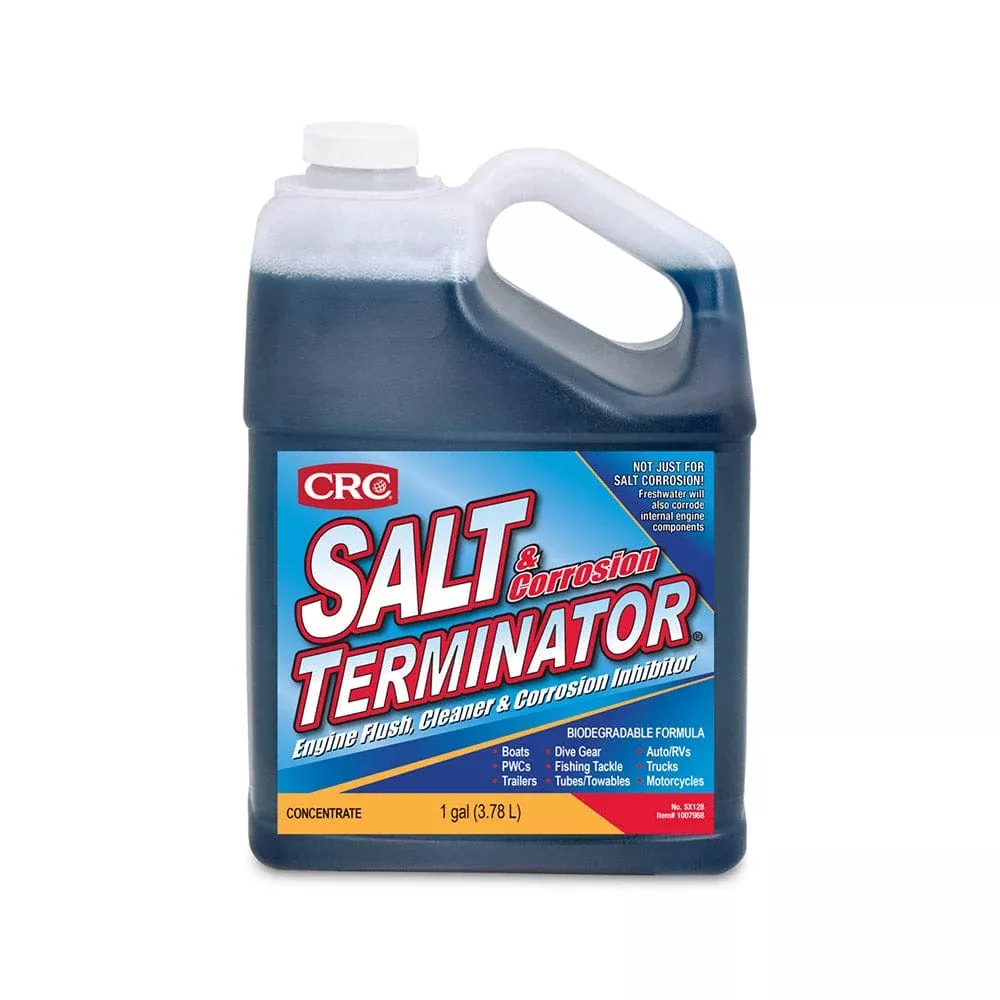 CRC SX128 Salt Terminator Engine Flush, Cleaner & Corrosion Inhibitor – 1 Gallon