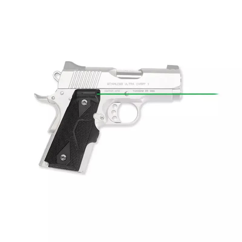 Crimson Trace Front Activation Green Lasergrips for 1911 Compact