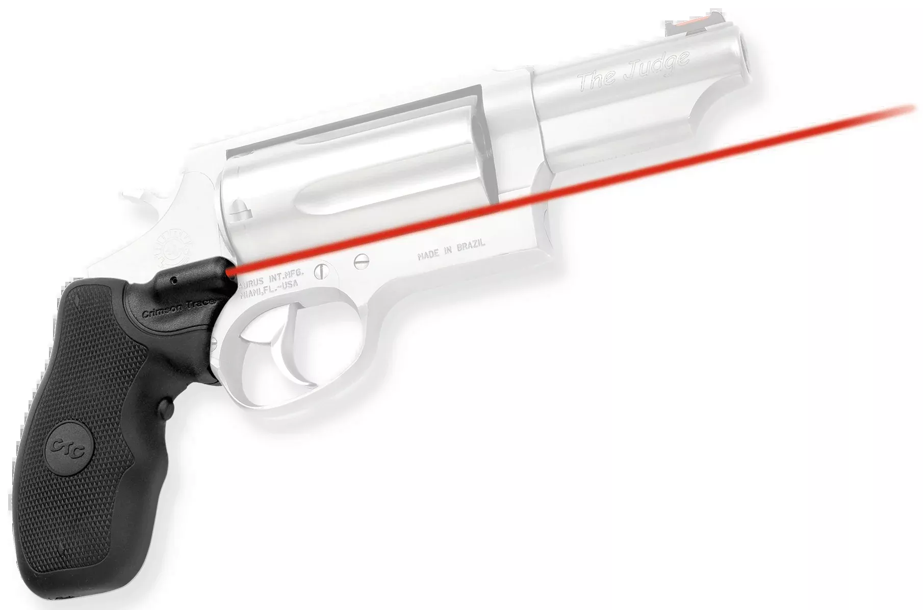 Crimson Trace Lasergrips for Taurus Judge/Tracker, Red Laser, Instinctive Activation — 0124501