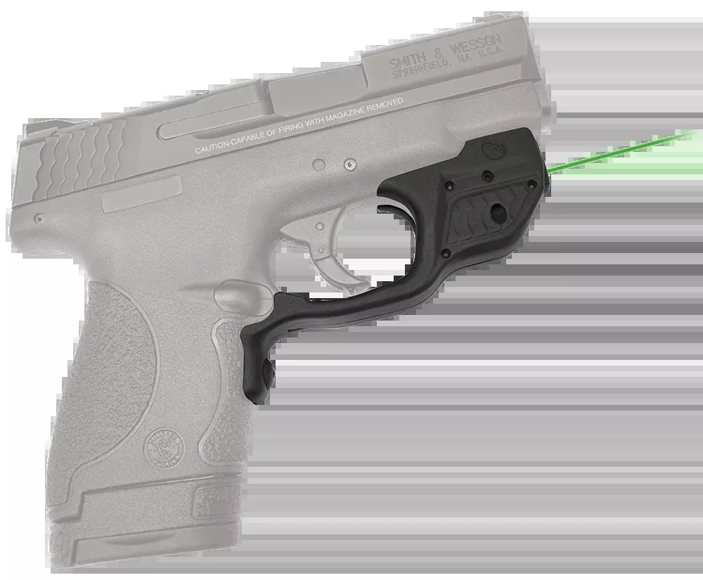 Crimson Trace Laserguard Green Laser Sight for Smith & Wesson M&P Shield 9mm/.40, Instinctive Activation 0144901