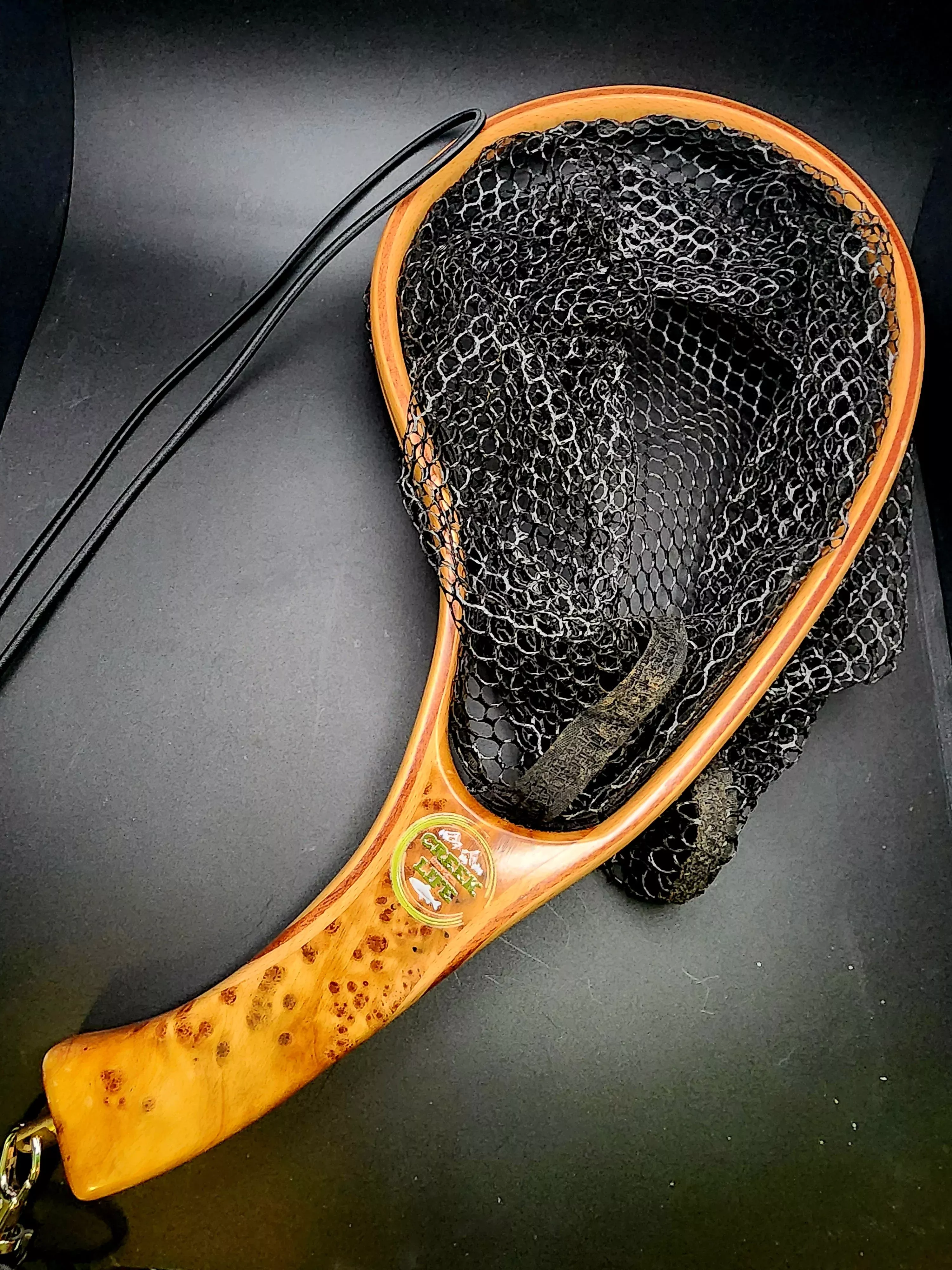 The "Critter Getter"Wood w/ Rubber Landing Net