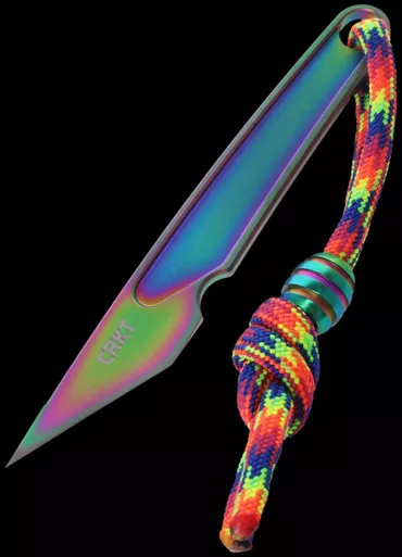 CRKT HangTi Iridescent Fixed Blade