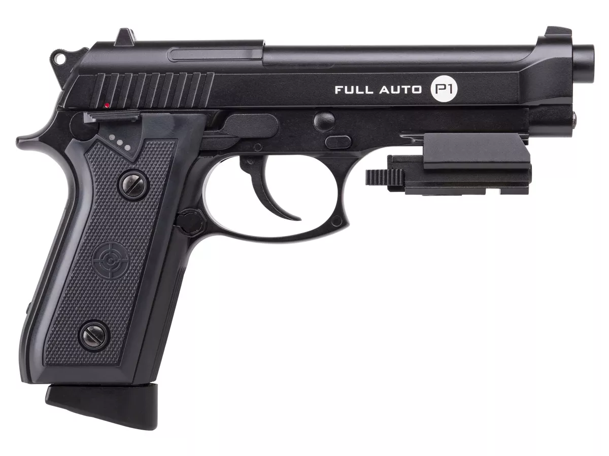 Crosman P1 Full Auto Blowback CO2 BB Pistol with Laser