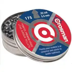 Crosman Pointed Pellets .22 Caliber 175 Count Per Pkg
