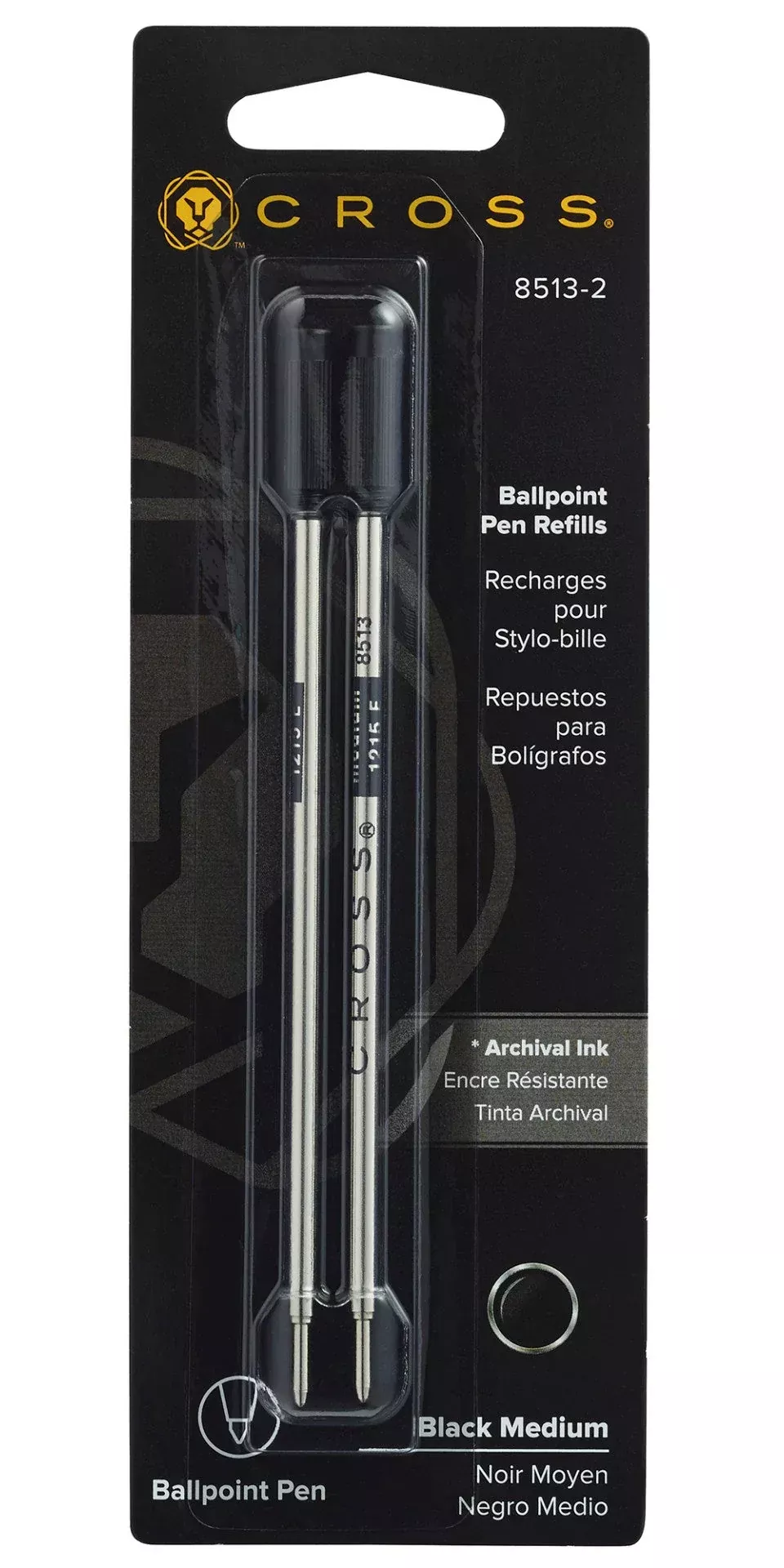 Cross Ballpoint Refill 8513-2 Black Medium