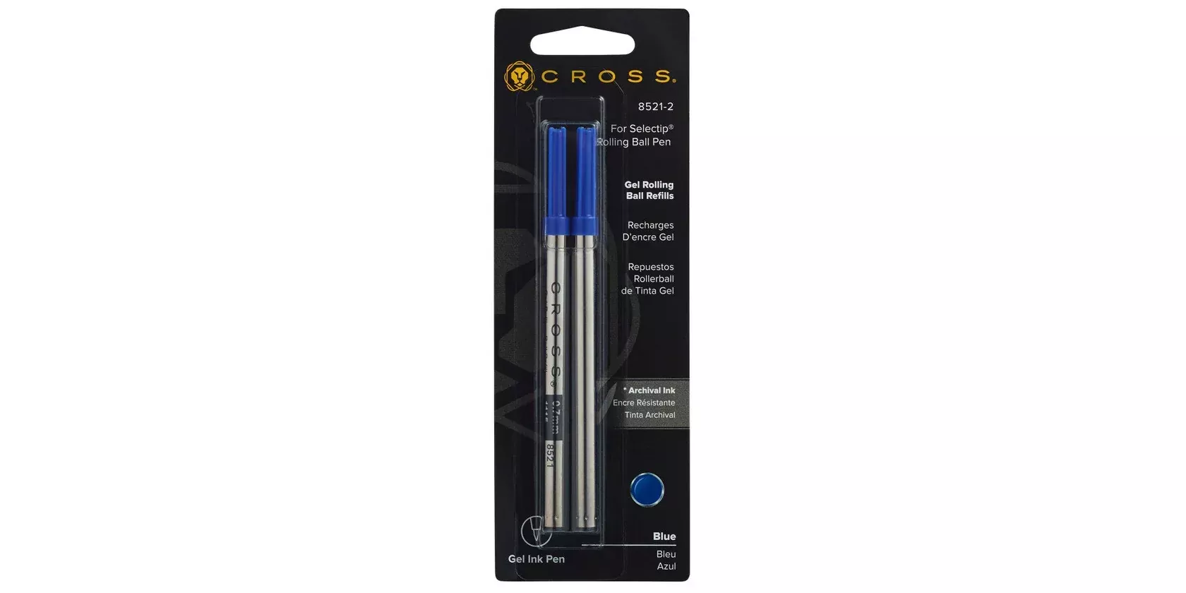 Cross Rollerball Refill 8521-2 Blue