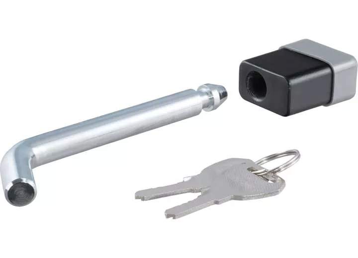 Curt 5/8" Hitch Lock, 2", 201/2" or 3" Receiver, Deadbolt, Chrome• 23021