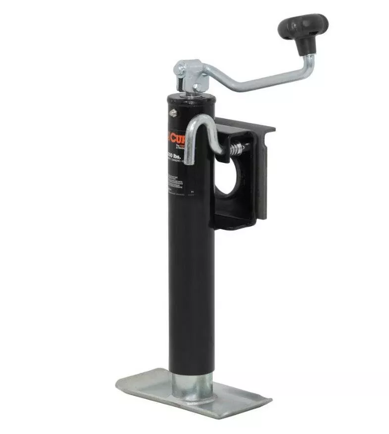 Curt Bracket-Mount Swivel Jack with Top Handle, 2,000 LBS, 10" Travel• 28300