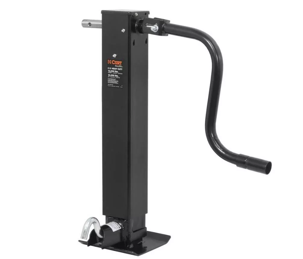Curt Direct-Weld Square Jack with Side Handle, 12,000 Lbs, 12-1/2" Travel• 28512