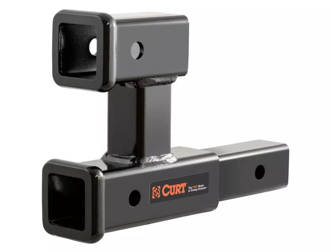 Curt Dual Receiver Extender, 2" Shank, 3.500 LBS, 5-13/16" Rise• 45792