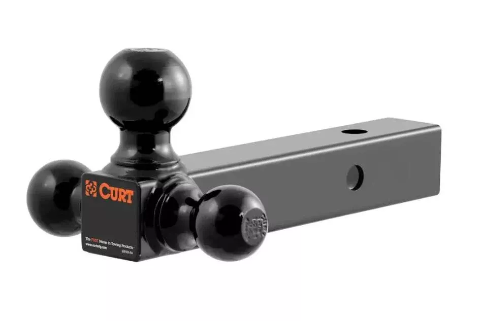 Curt Multi-Ball Mount, 2" Hollow Shank, 1-7/8", 2" & 2-5/16", Black• 45652