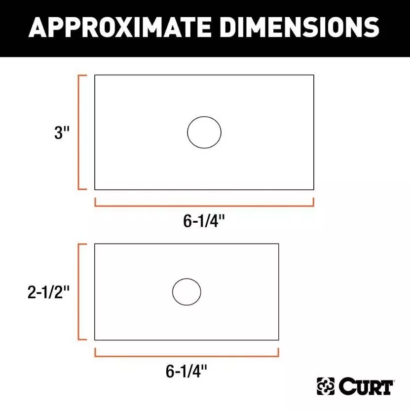 Curt Reducer Sleeve Set, 3" to 2-1/2" to 2" Shanks, 2 Pieces• 45408