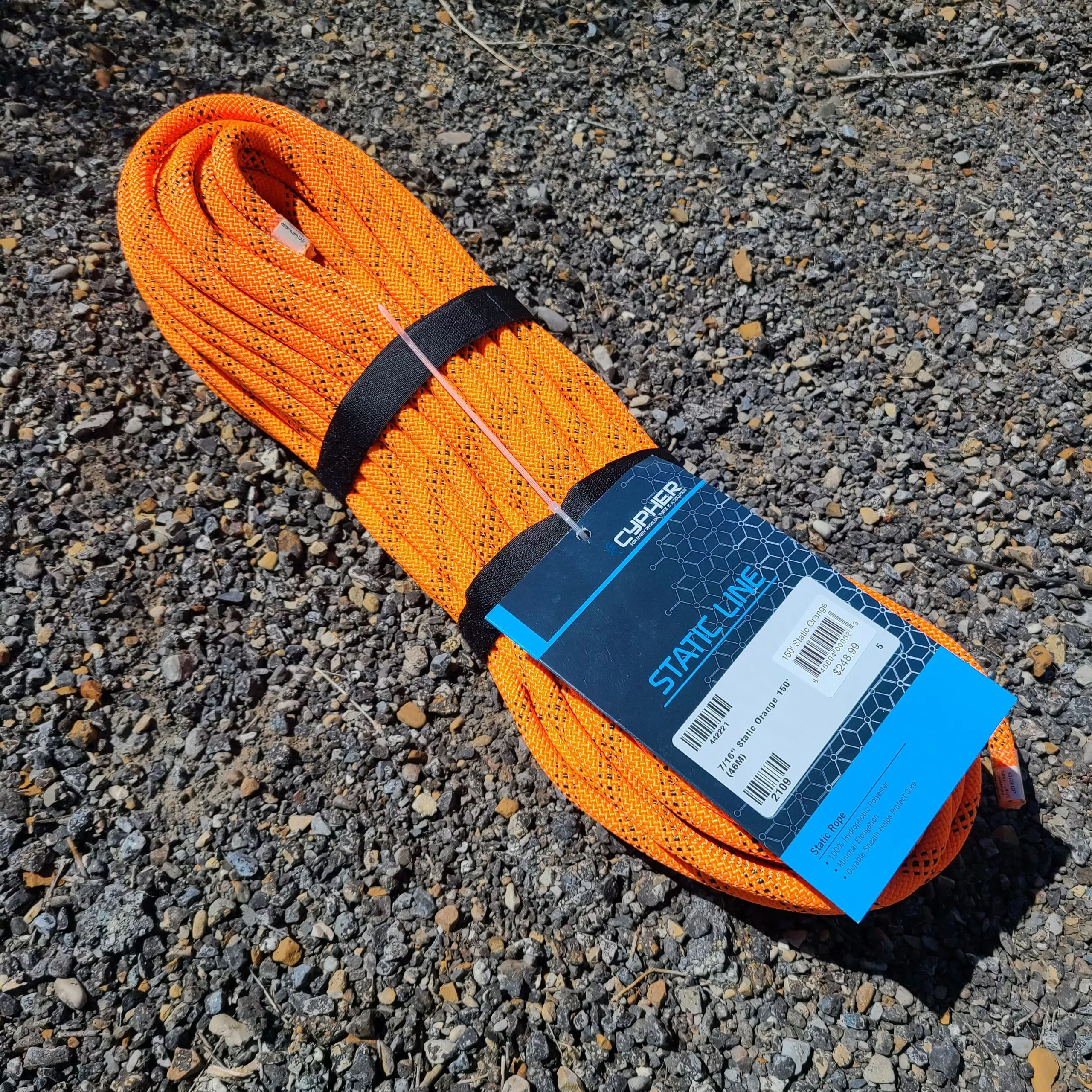 Cypher 7/16″ Static Orange 150′