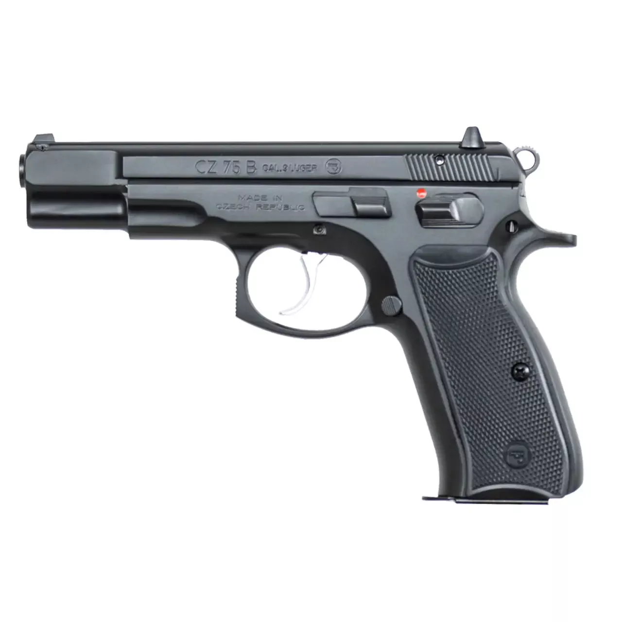 CZ-USA 75B 9mm Luger Pistol 4.72″ Black Polycoat 16+1 91102
