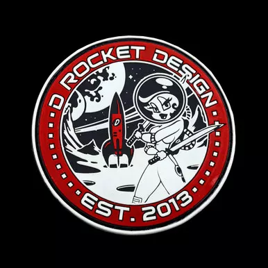 D Rocket Design Rocket Girl Morale Patch