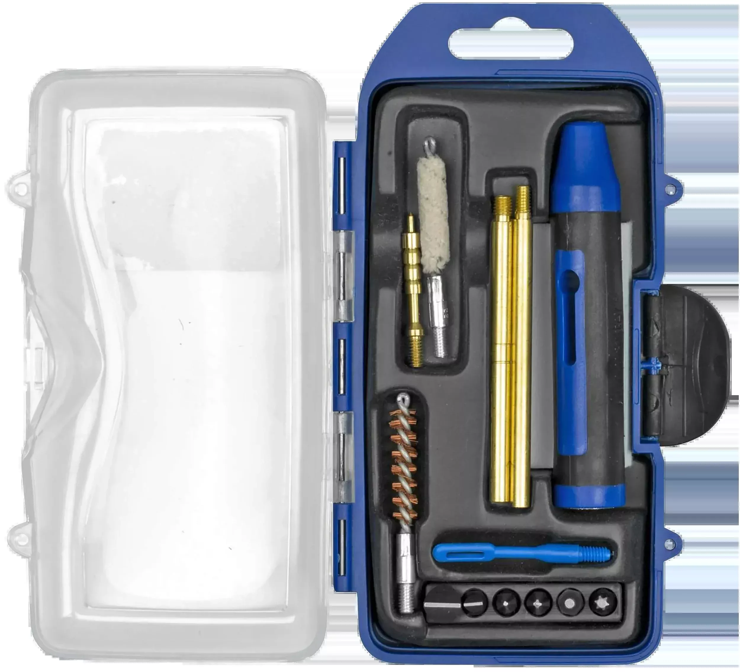 DAC GunMaster .22 Cal Pistol Cleaning Kit, 14-Piece Set w/ Multifunction Handle – GM22P