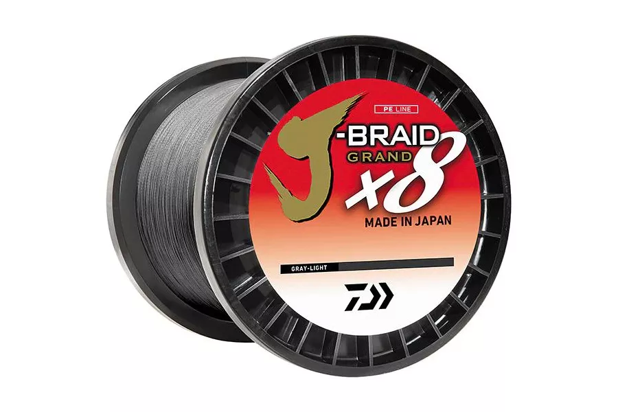 Daiwa J-Braid X8 Grand 6lb 150yd Braided Line Grey Light