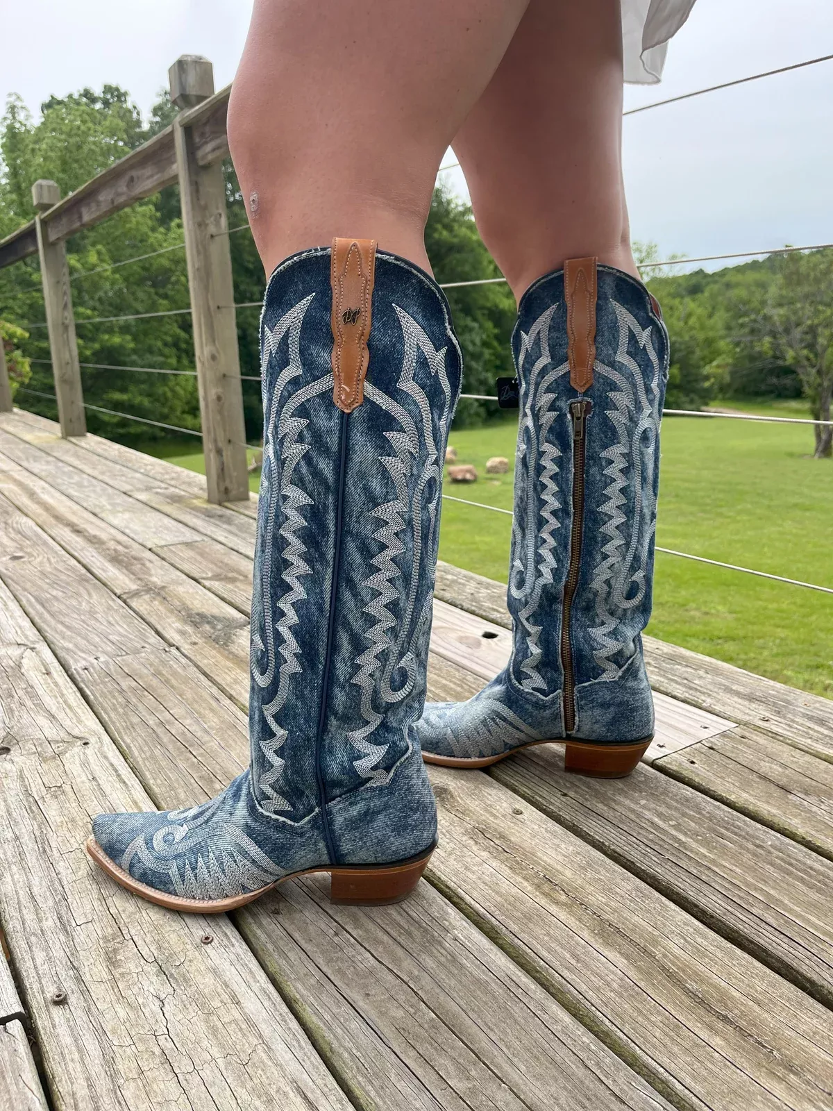 Dan Post Women’s Denim Darlin’ Western Cowboy Boots – DP5108