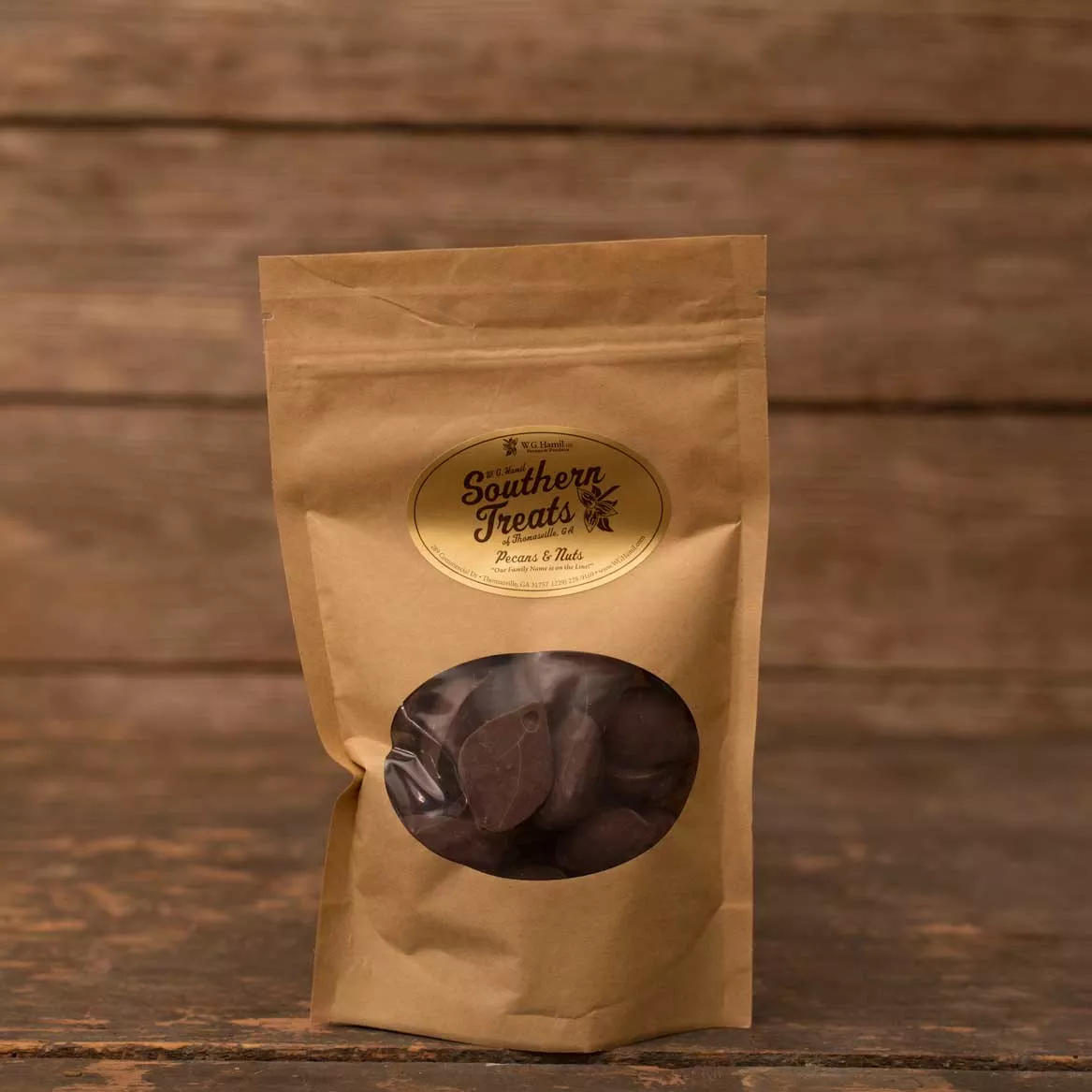 Dark Chocolate Pecans (8 oz)