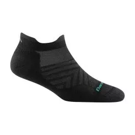 Darn Tough Men's Run No Show Tab Ultra-Lightweight Running Sock - Black - L