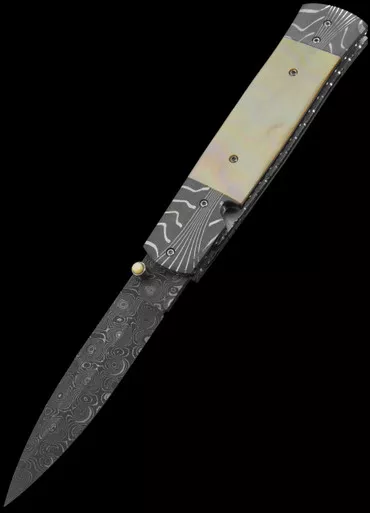 David Steier Golden Abalone Custom Knife