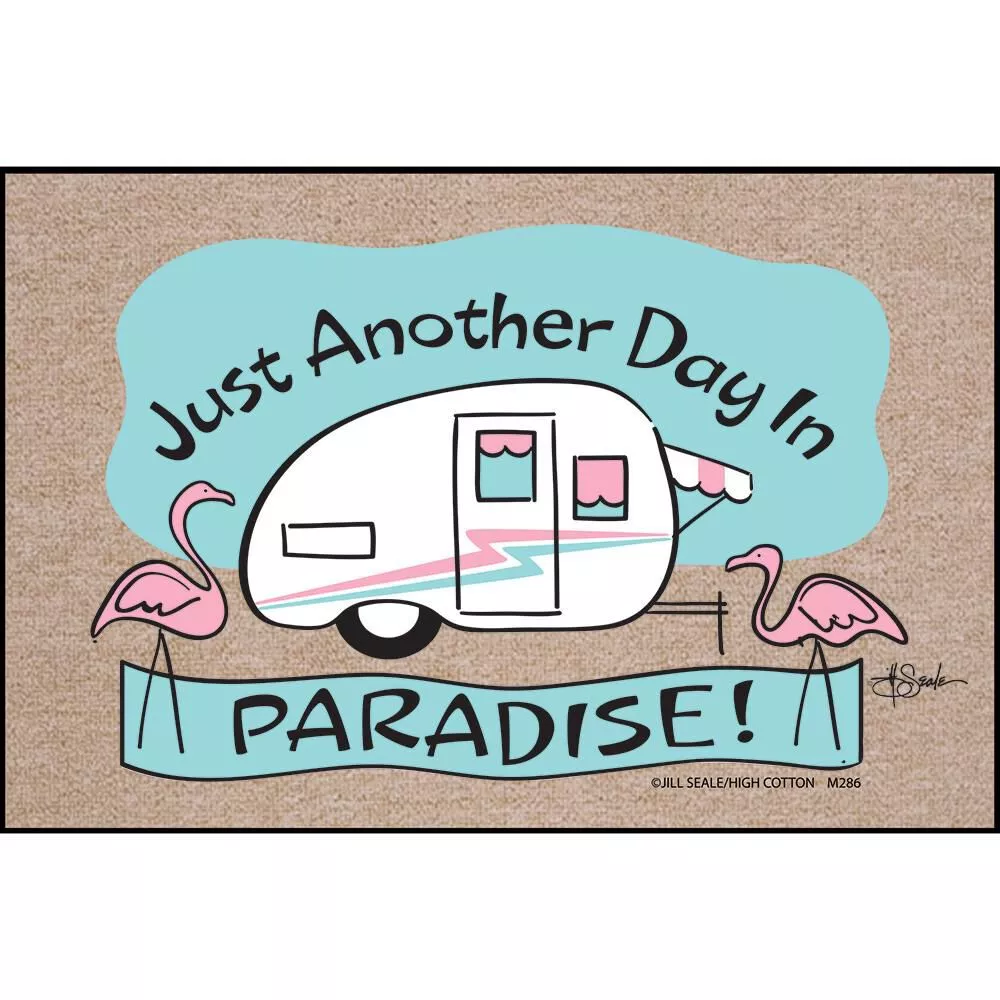Day in Paradise Door Mat, 18" x 27"