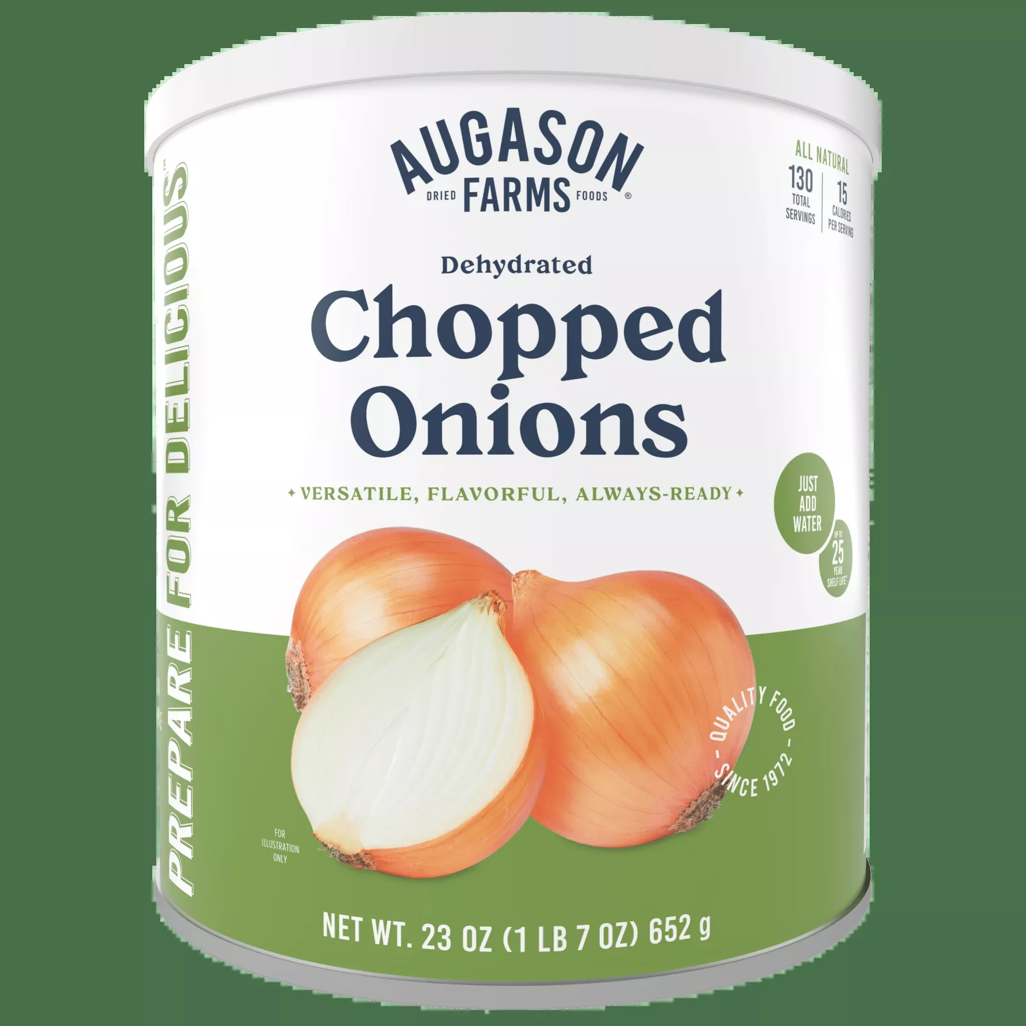 Dehydrated Chopped Onions Can, 130 Servings