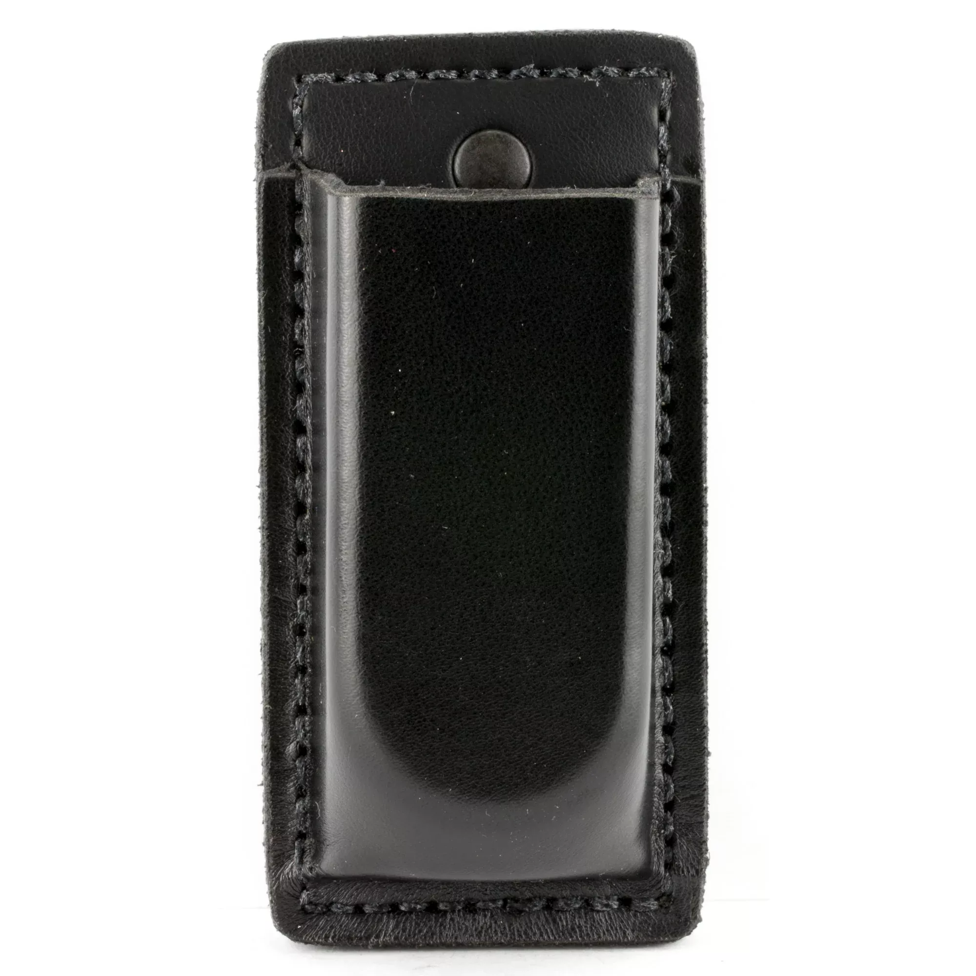 DeSantis Gunhide A47 Secure Single Magazine Pouch, Black Leather, Belt Clip — A47BJJJZ0