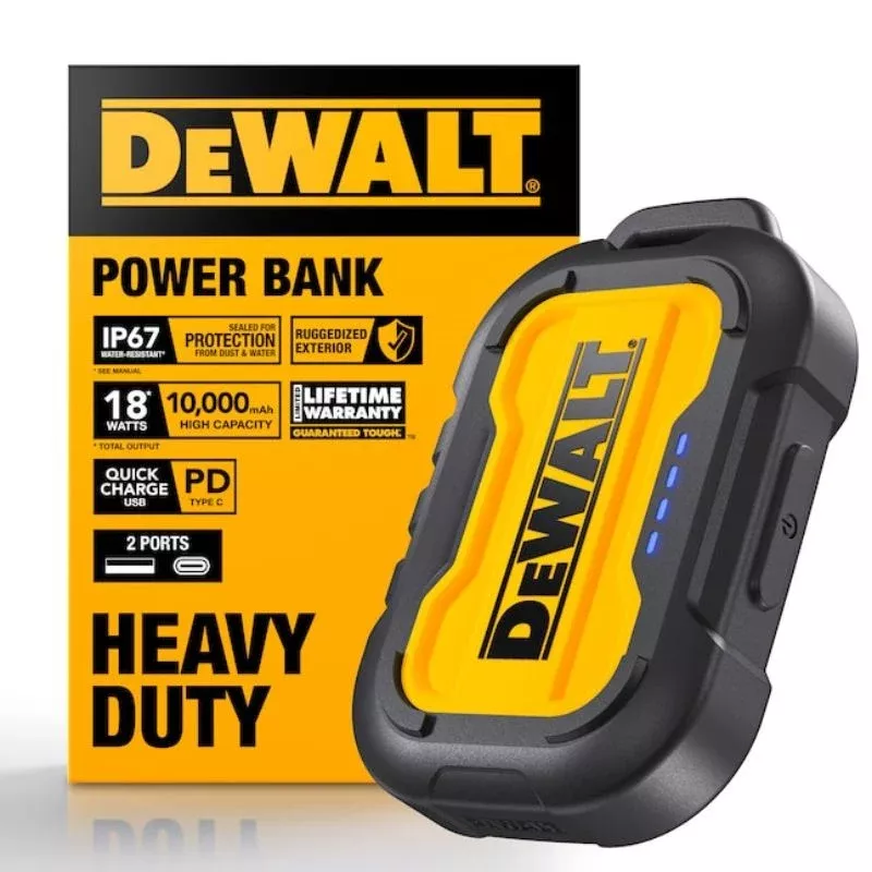 DEWALT 10,000 mAh Dual-Port Power Bank