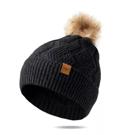 DM Merchandising Britt's Knits Mainstay Pom Hat - Black