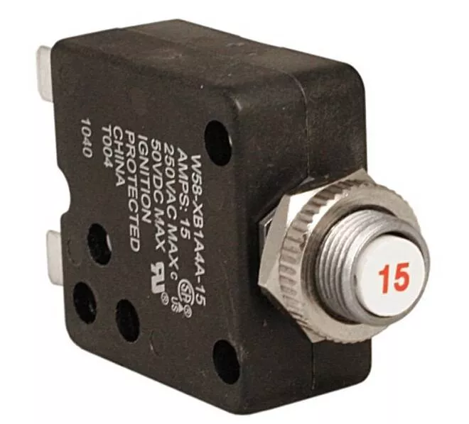 Dometic Atwood Hydro Flame 15 Amp Pop Up Circuit Breaker• 33782