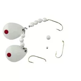 Double "K" Lures Nightcrawler Harness - Size 4 - Fluorescent White
