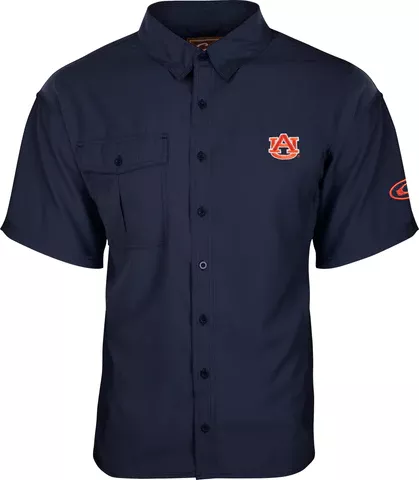 Drake Auburn S/S Flyweight Shirt Navy #SDAUB7000