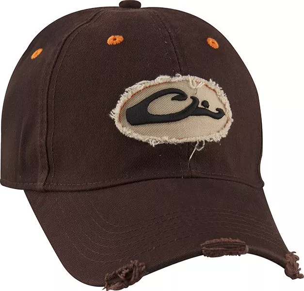 Drake Cotton Frayed Logo Cap