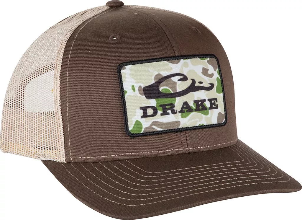 Drake Men’s Old School Patch Mesh Back Cap #DH4000