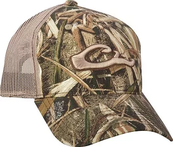 Drake Mesh-back Raised Logo Camo Cap