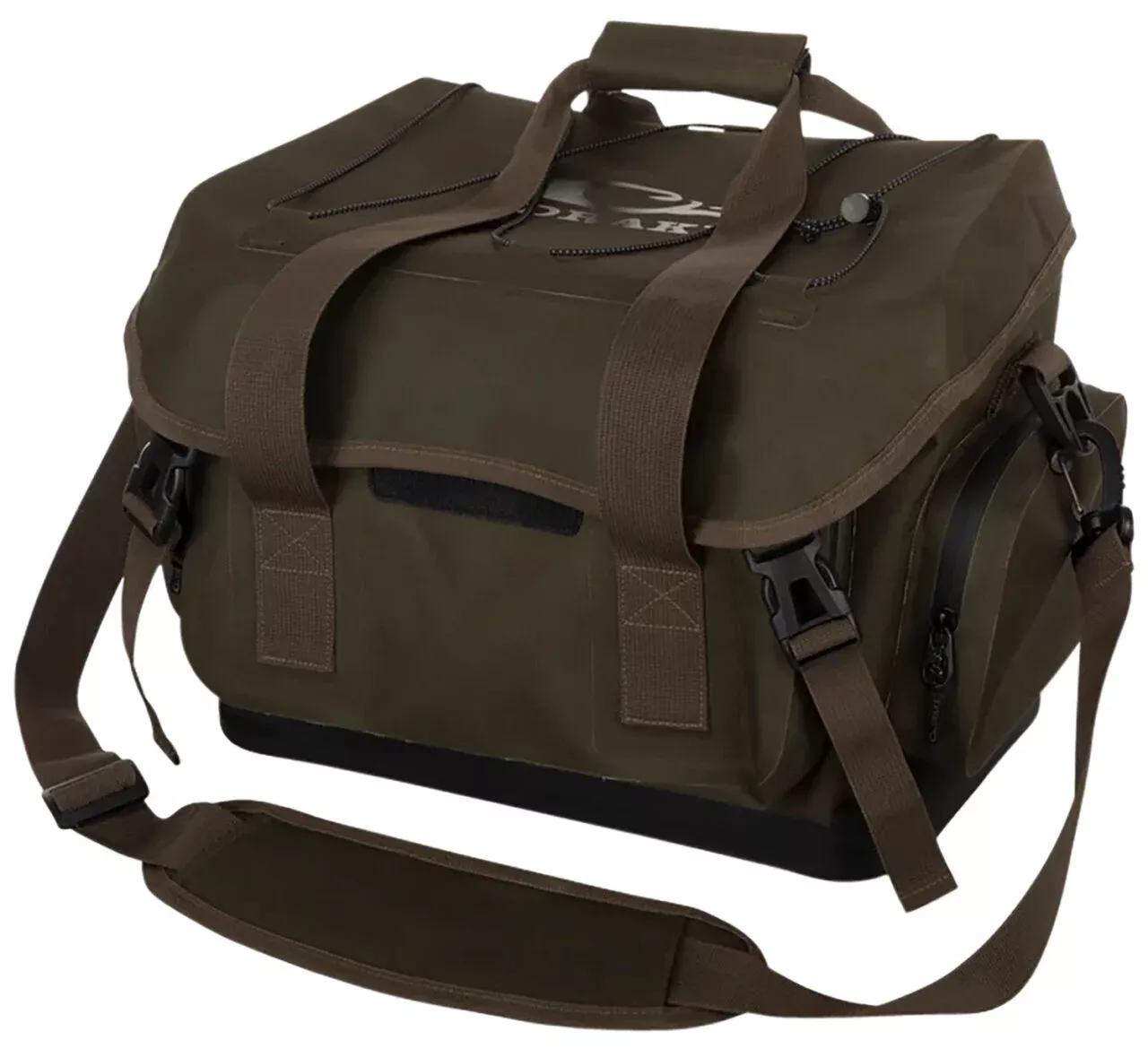 Drake Waterfowl DA4300GTB2 HND Blind Bag (Medium), Green Timber, Waterproof Polyester & Interior Storage Pockets, 3 Large Exterior Pockets, Carry Handles/Adj. Strap