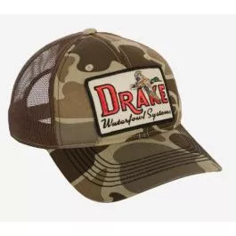 Drake Waterfowl Square Patch Mesh Hat - Old School