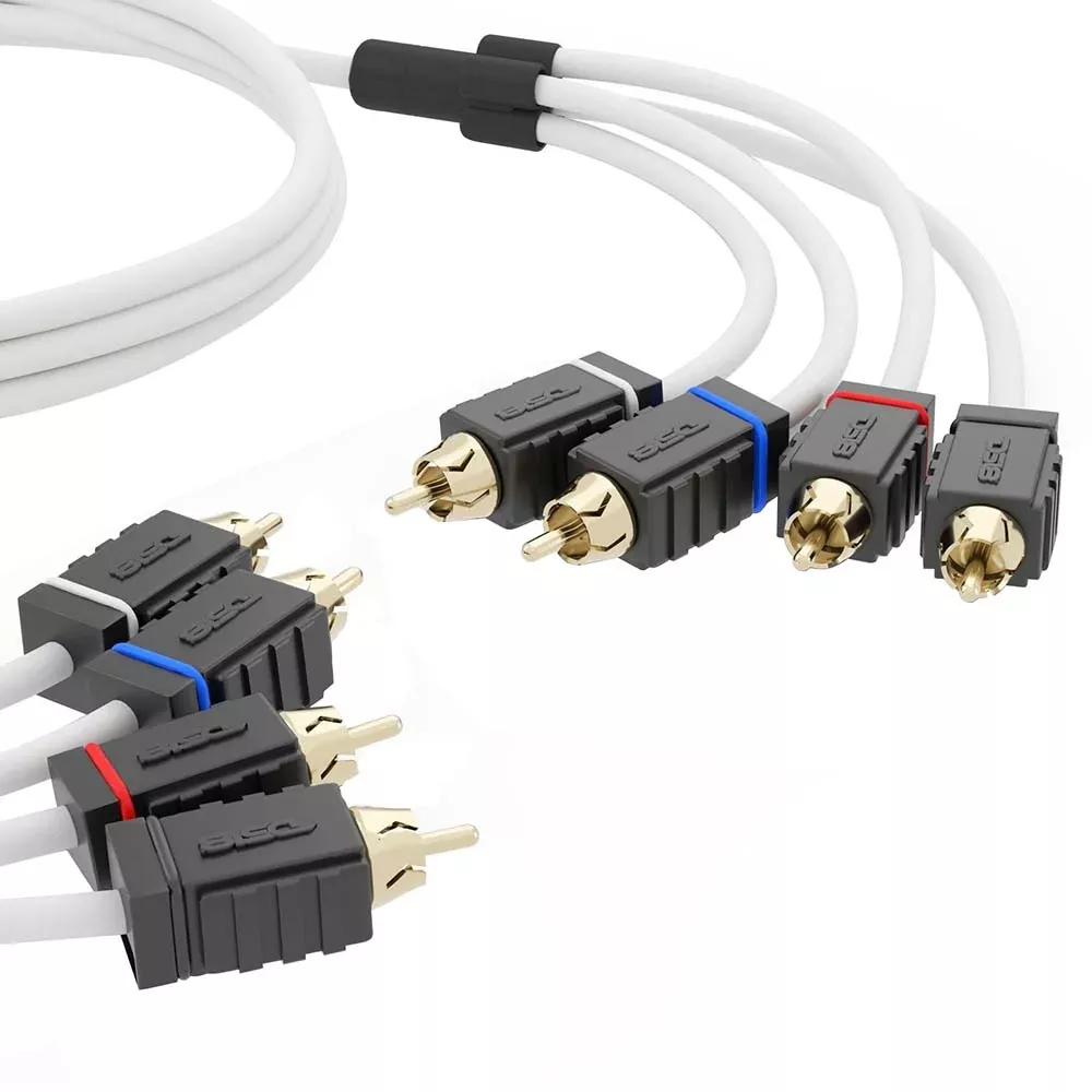DS18 Marine Tinned OFC RCA Cable – 4 Channel – 6′