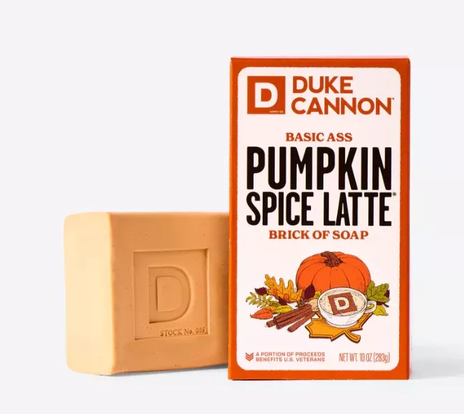 DUKE CANNON BASIC A** PUMPKIN SPICE LATTE BRICK OF SOAP