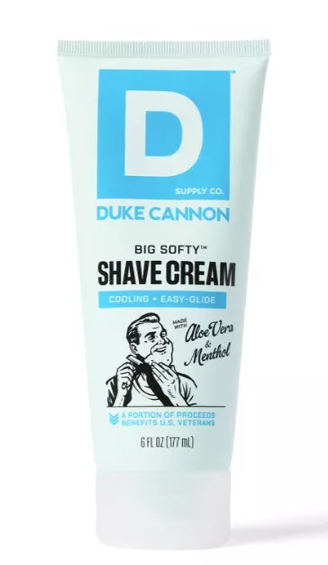 Duke Cannon Big Softy Shave Cream – Cooling Menthol Formula