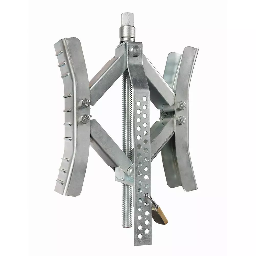 EazLift - 10" Wheel Stop w/Wrench and Lock, Metal
