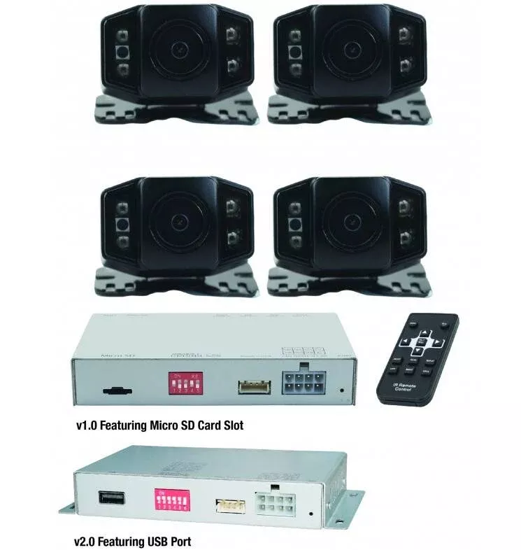 Echomaster TerrainView Universal Underbody 4-Camera Kit with DVR• EMUBCAMKIT